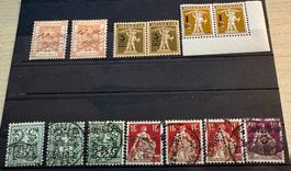 LOT SCHWEIZER BRIEFMARKEN