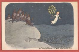 Pro Juventute Karte Nr. 63 von Ernst Kreidolf - Weihnachten