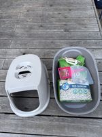 Katzenklo mit Zubehör und Streu guter Zustand