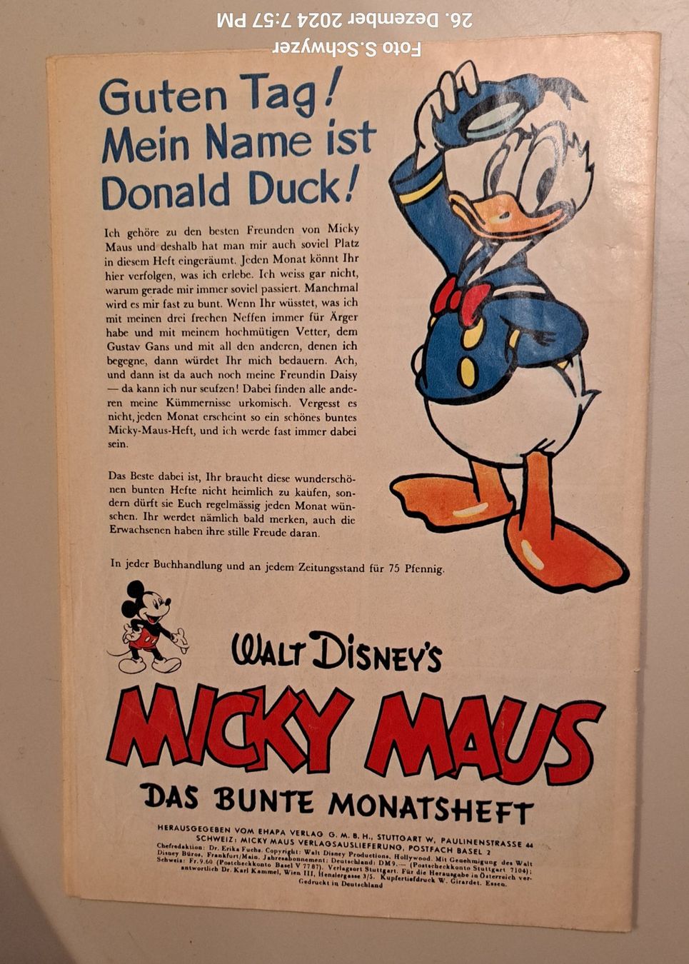 Comics: Micky Maus-Heft – Gebraucht aus LIESBERG von NORDAMERIKA 2