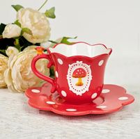 Glückspilz - Set (Kaffee-Tee-Tasse + Untersetzer)