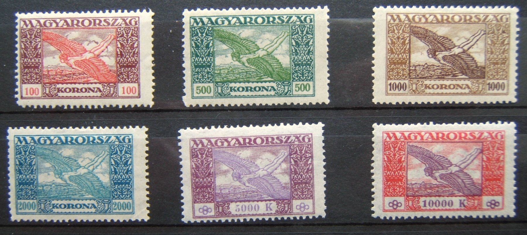 Alle Briefmarken: LOT FLUGPOSTMARKEN UNGARN – Gebraucht aus Brunnen von Nonne04