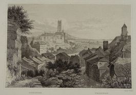 FREIBURG, FRIBOURG, STAHLSTICH 1838