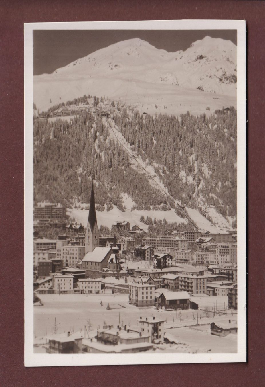 Cartoline postali: DAVOS-PLATZ - Schatzalpbahn – Usato da Pully venduto da nicecards