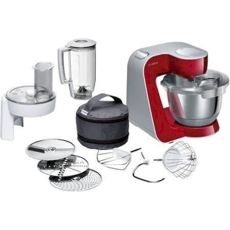 Elettrodomestici da cucina: Bosch MUM58720 CreationLine rot/silber – Nuovo e nell'imballaggio originale da Bottighofen venduto da zaap