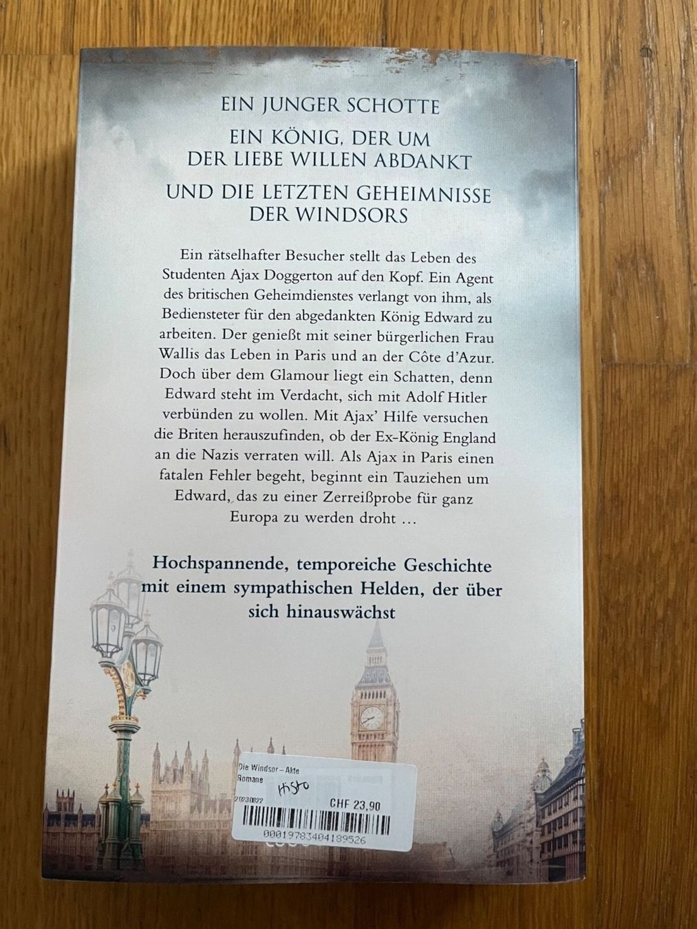 Livres: Taschenbuch "Die Windsor Akte" von Dirk Husemann – D'occasion à Grosswangen par Vita500 1