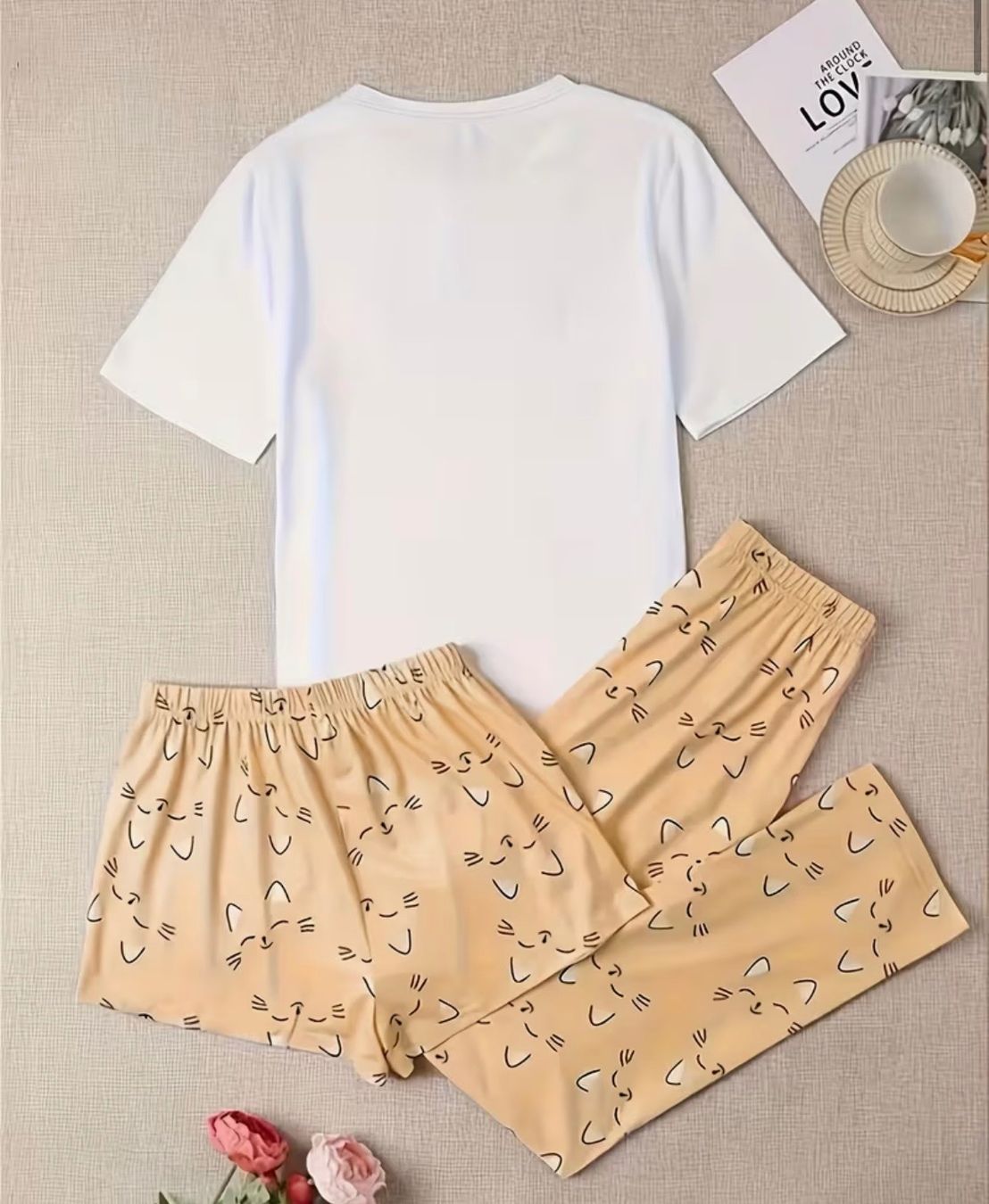Negligees & Pigiami: Schlafanzug-Pyjama-3-teilig-Katze-Mond-super flauschig-Top – Nuovo e nell'imballaggio originale da Teufenthal AG venduto da MeineSchatztruhe 1