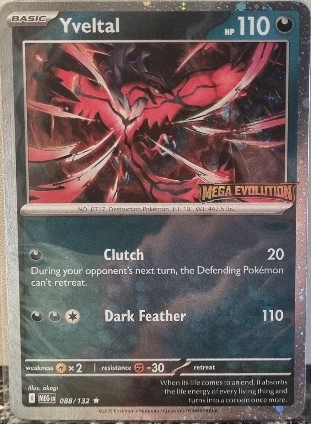 Pokémon Carte collezionabili: Yveltal 🇺🇸 - xMEG-088 - Mega Evolution: Additionals – Usato da Bern venduto da NeoSatoshi