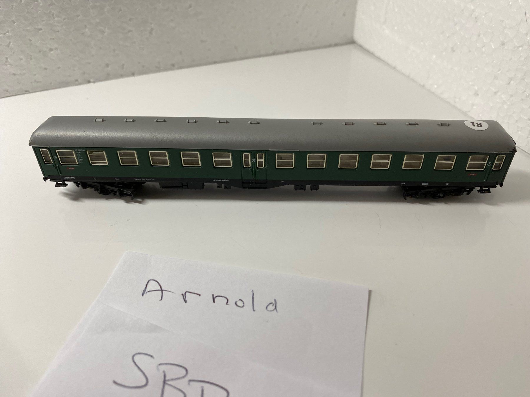Arnold Modellini di ferrovie: SBB Waggon Arnold Spur N 18 – Difettoso da Kerzers venduto da tisyayasuBE