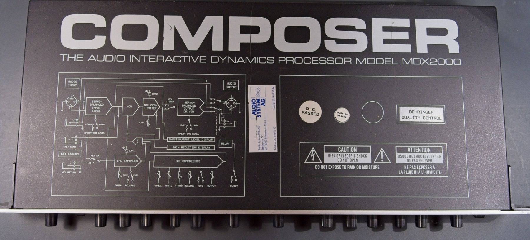 Behringer Strumenti musicali: Behringer Composer MDX 2000 Audio Interactive Dynamics Proce – Usato da Linden venduto da gra_tg2g 1