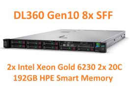 HP DL360 G10 Gen10 2x Gold 6230 à 20 Cores & 192GB RAM