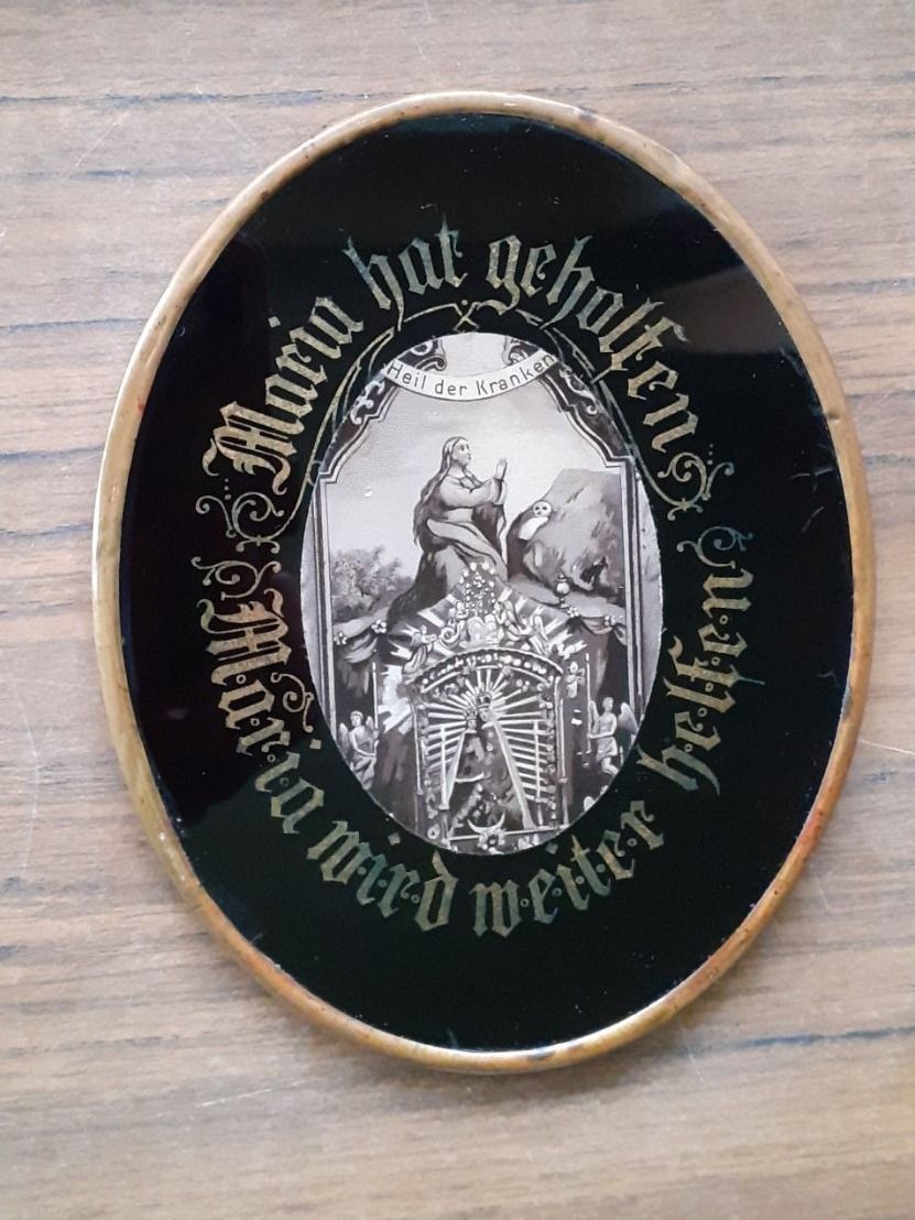 Dipinti: Klosterarbeit Mariahilf Hinterglas antik – Usato da Mörschwil venduto da antiksalon 2