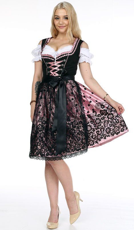 Costumi: Edles Midi Dirndl – Nuovo e nell'imballaggio originale da Malters venduto da chaufhuesli