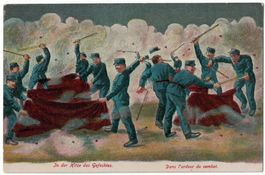 Militärhumor Hitze d Gefechtes Feldpost 1924 Kaserne Herisau