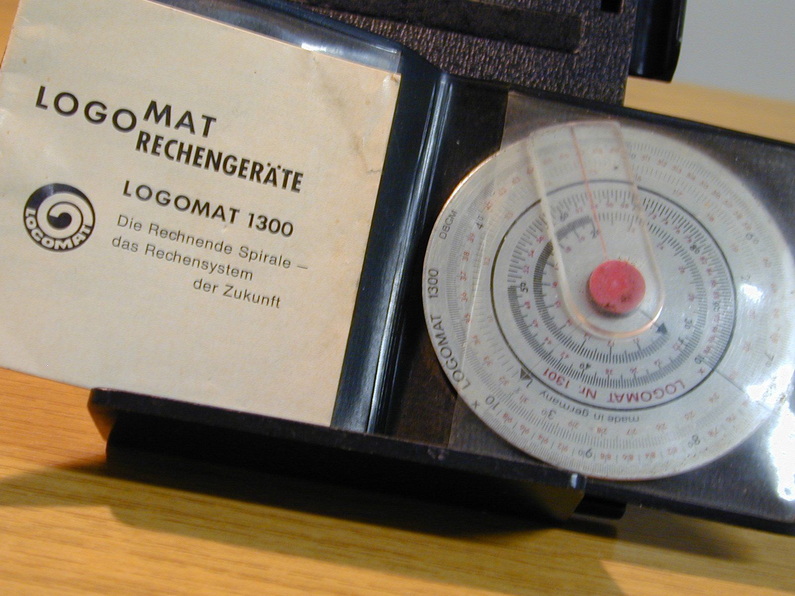 Calcolatrici tascabili: LOGOMAT 1301 RECHENSCHEIBE, CIRCULAR SLIDE RULE – Usato da Oberursel venduto da swinger-ecki