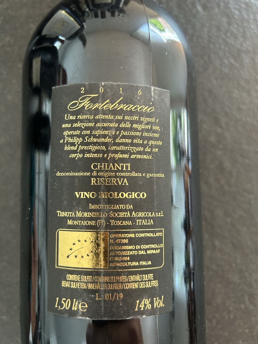 Wein: 2x Fortebraccio Chianti 2016 Magnum – Neu (gemäss Beschreibung) aus Wettswil von ene_8wkc 1