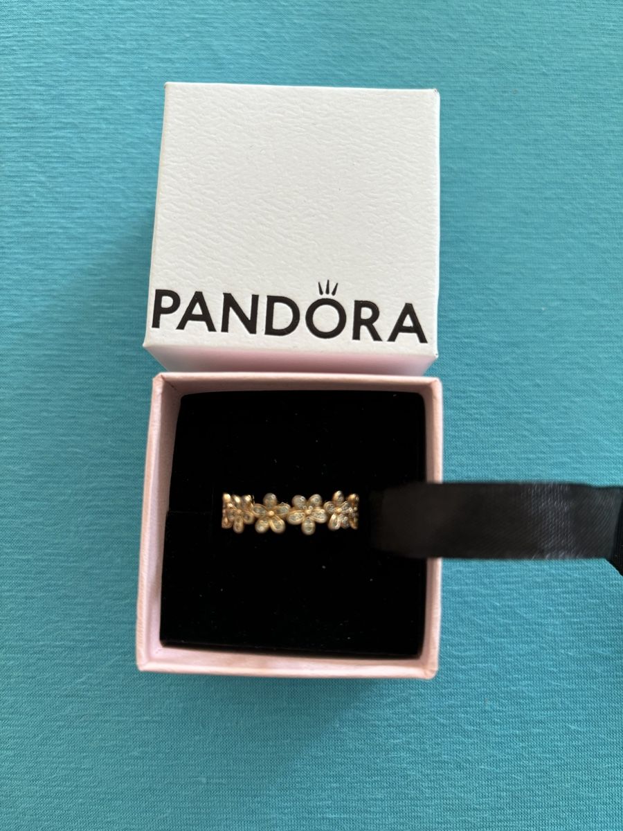 Pandora Anelli: Pandora Gänseblümchenring Rosé Grösse 58 – Usato da Wald AR venduto da bertli00 1