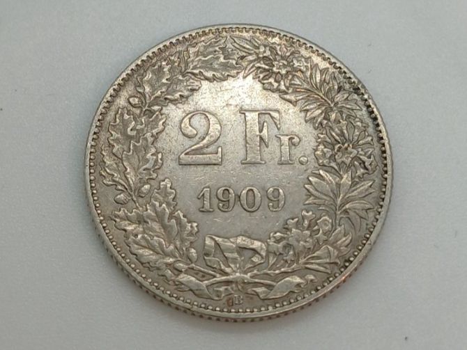 Tutti le monete: CH Silber 2 Franken 1909 vorzüglich – Usato da Muralto venduto da manueldisaba