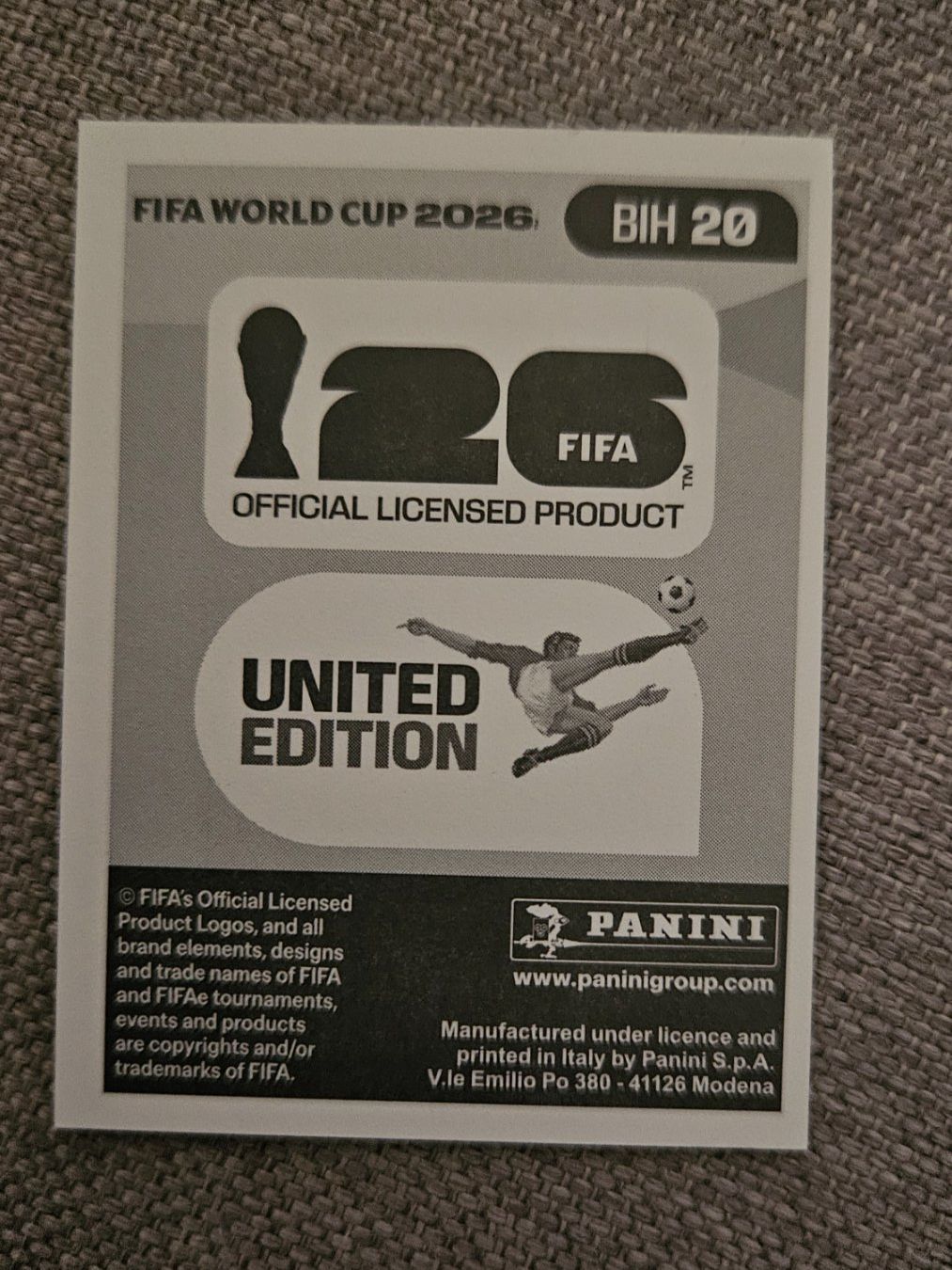 Panini Sammelbilder & Trading cards: BIH 20 Haris Tabakovic Panini Sticker – Neu (gemäss Beschreibung) aus Basel von Berliner89 1