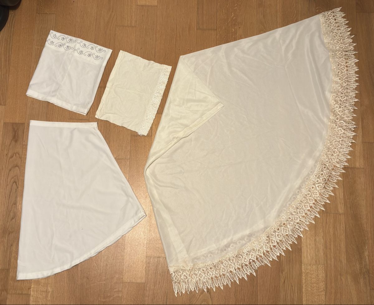 Foulard & Sciarpe: Kopftuch weiss/beige Schlauch-Bone Bedeckung – Usato da Basel venduto da ukhtyy