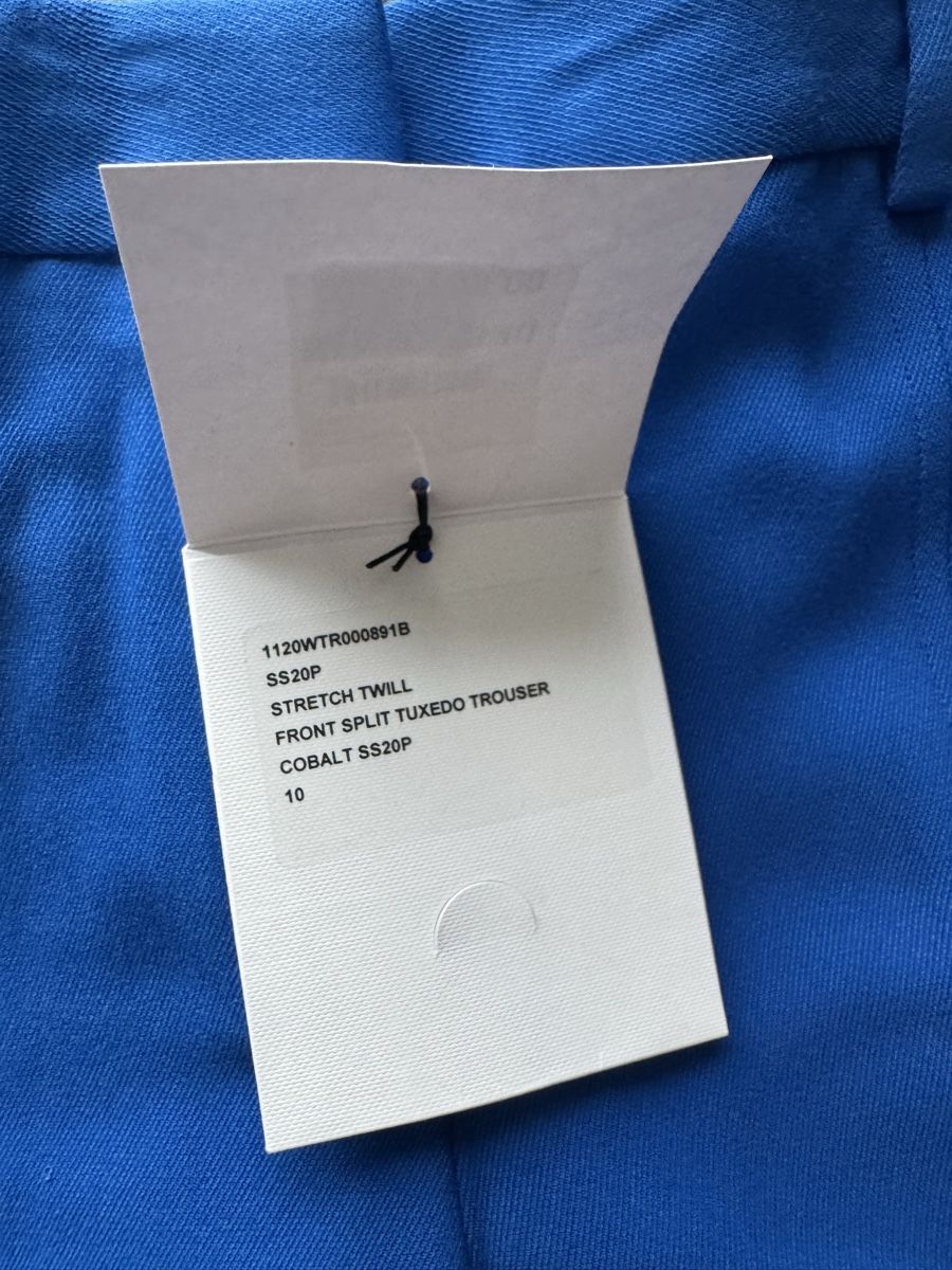Pantaloni: Victoria Beckham front split tuxedo trouser, cobalt blue – Nuovo e nell'imballaggio originale da Zürich venduto da EShopping81 4