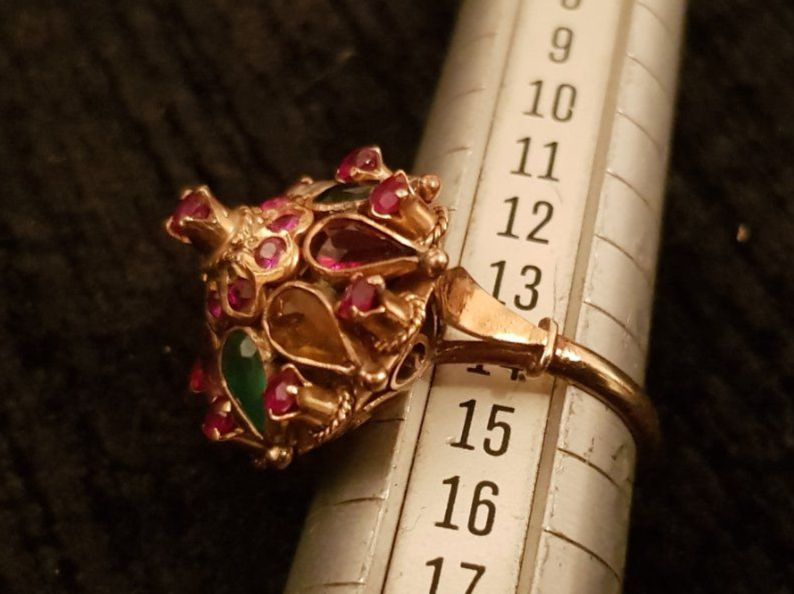 Anelli: Bague "Princesse" Thailandaise or jaune 14k; T.54 – Usato da Marly venduto da Barbarajane 9