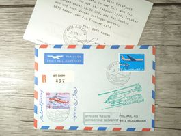 TR104 Enveloppe + Timbre Suisse 1974