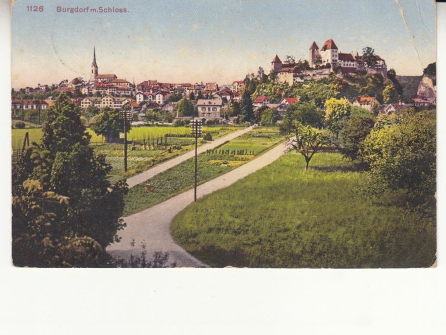 Cartoline postali: Burgdorf ca. 1915 – Usato da Bürglen TG venduto da StampGraf