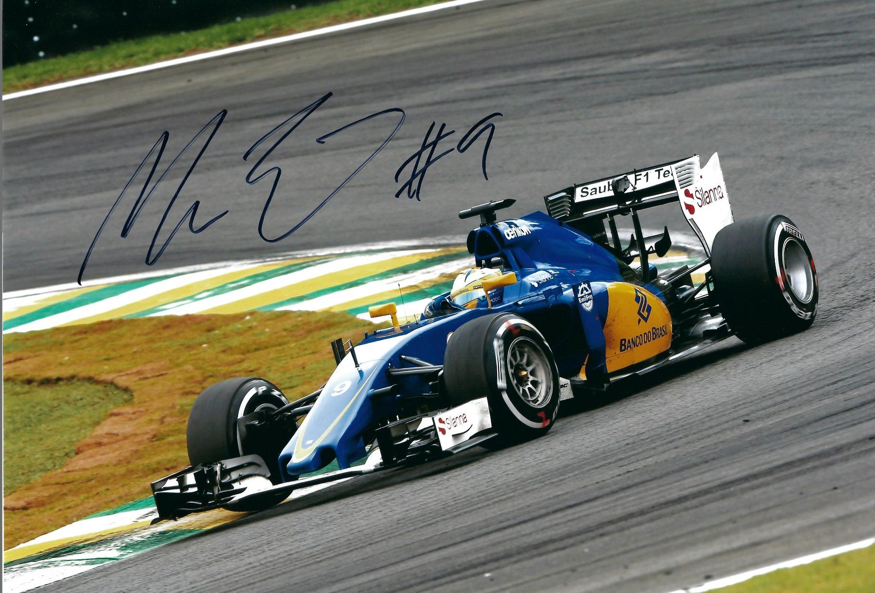 Autografi: Foto; Marcus Ericsson, Formel 1, Sauber – Usato da Aarburg venduto da Hktm