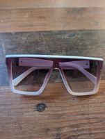 Sonnenbrille Oversize weiss