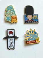 Pin Sammlung 4 Stück Mc Donalds USA, London, Mexiko, Tokio