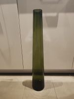 Grosse Vase aus Glas, Olivgrün, 73cm hoch