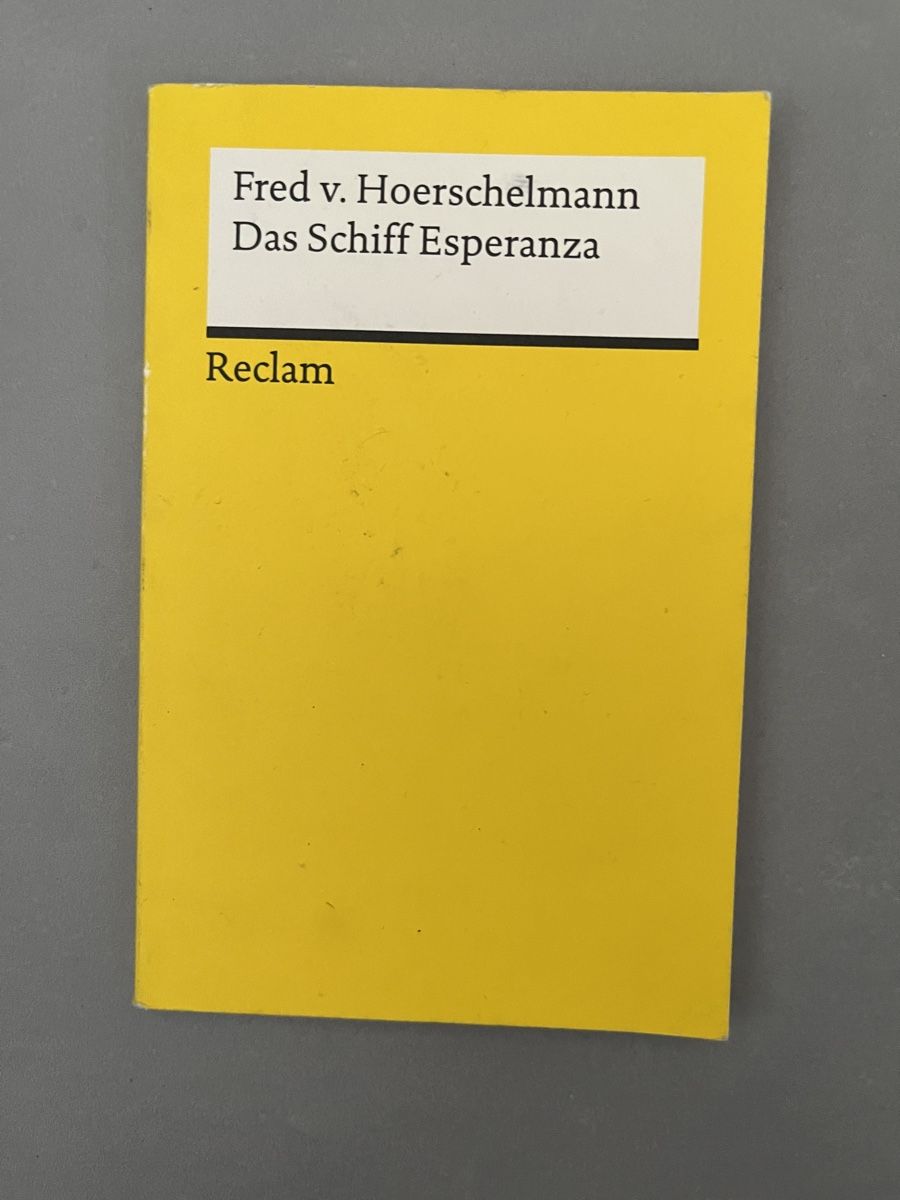Libri: Das Schiff Esperanza, Reclam – Usato da Sierre venduto da black.box
