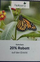 Papiliorama 20% Gutschein