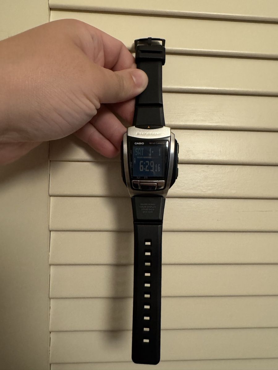 Casio E Data Bank Wrist Camera Watch WQV-10 (Gebraucht) in