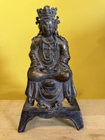 Buddha Figur Sitzend Bronze alt guter Zustand