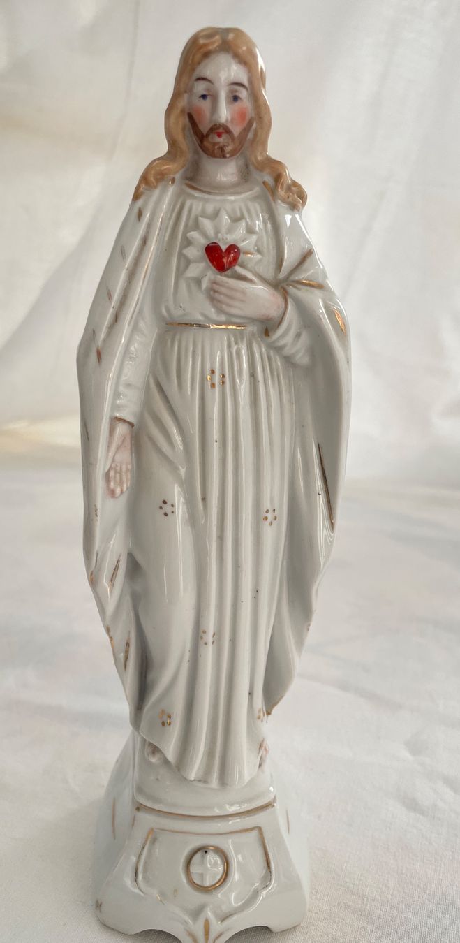 Statuette: Antike Heiligenfiguren & Kerzenständer – Usato da Kleinlützel venduto da Schatzkiste_Laufen 3