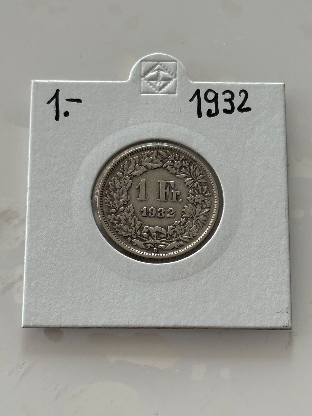 Tutti le monete: 1 Franken 1932  Rar – Usato da Wallisellen venduto da SWISS_SILVER1