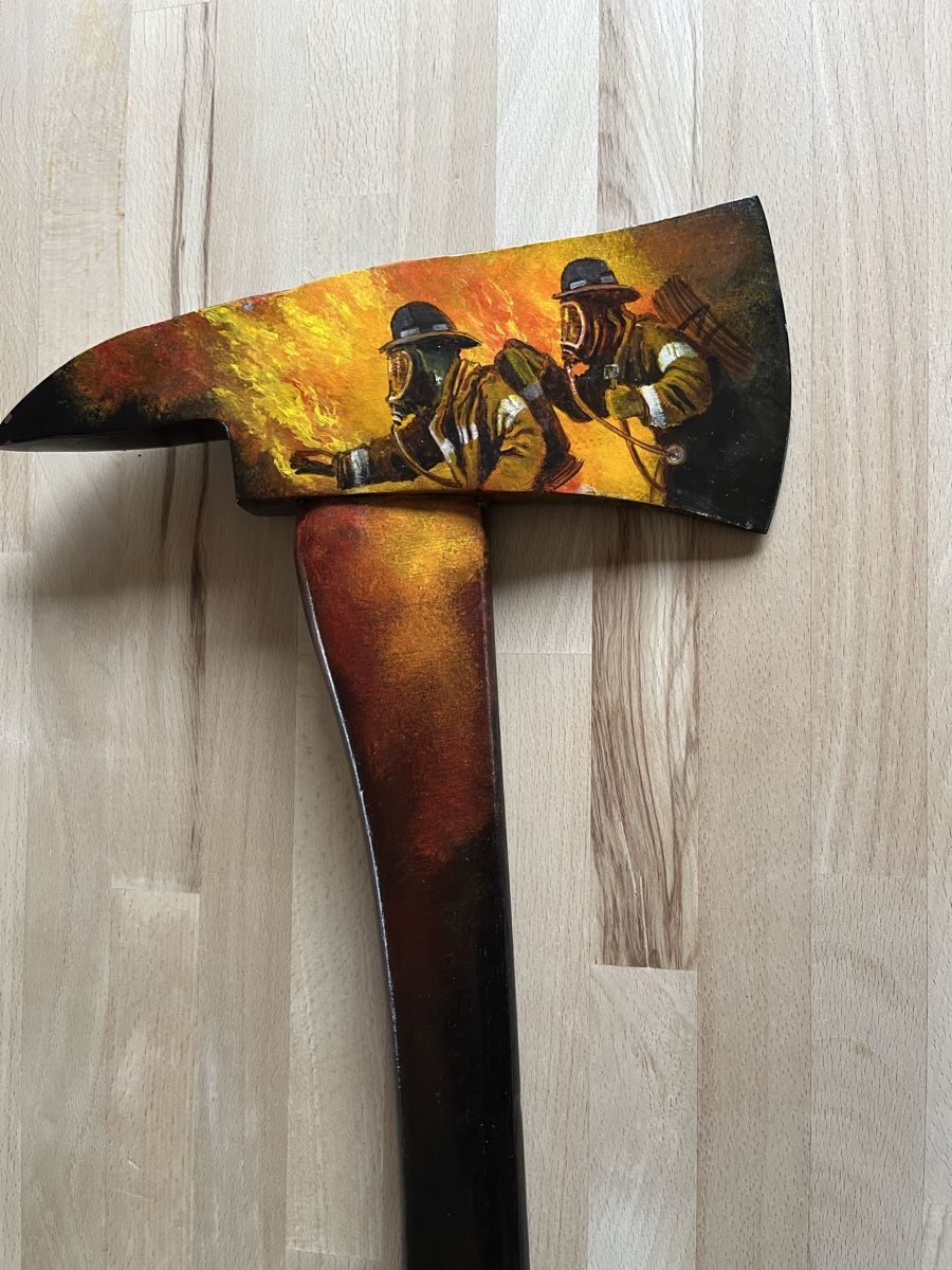 Dipinti: Feuerwehr Axt mit Kunst / art – Usato da Chur venduto da LEGO_for_hope