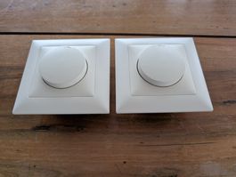 2 weiße Drehdimmer - Gebraucht, wie neu!