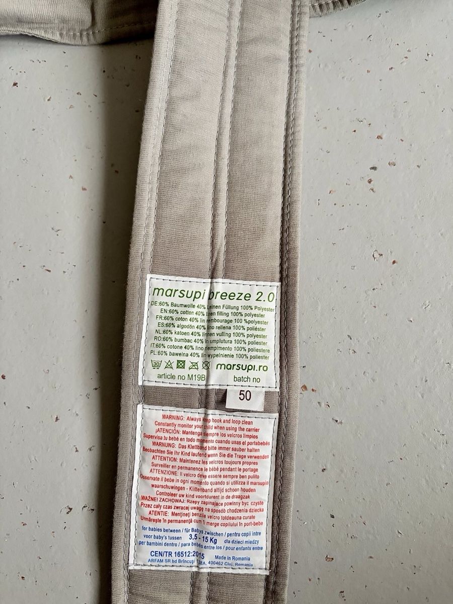 Marsupi Marsupi portabebè: Marsupi Breeze 2.0 XL grey – Nuovo (secondo la descrizione) da Winterthur venduto da Tangata 4