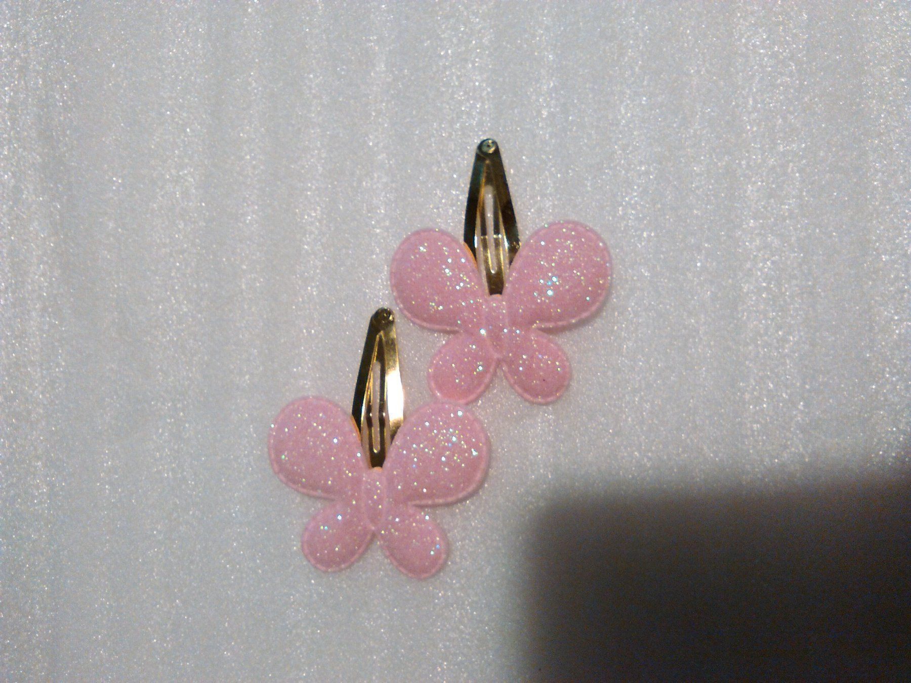 Accessoires pour cheveux: HAARKLIPS 2 SCHETTERLING;ROSEROT – Neuf (Voir description) à Basel par bijoutrie_4 2