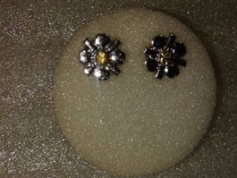 ohrringe modeschmuck,,,mit hellgrün kristall