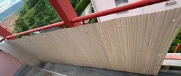 Balkon Sichtschutz PVC beige / hochwertig