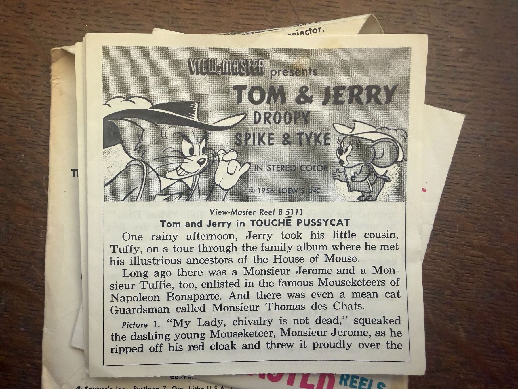 View-master Giocattoli: View-Master 3D: Nr. B 511 Tom + Jerry - Droopy - Spike&Tyke – Usato da Tegerfelden venduto da siebenmacky 2