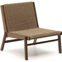 Kave Home Gartensessel Sofa Itani Teakholz massiv synthetisc