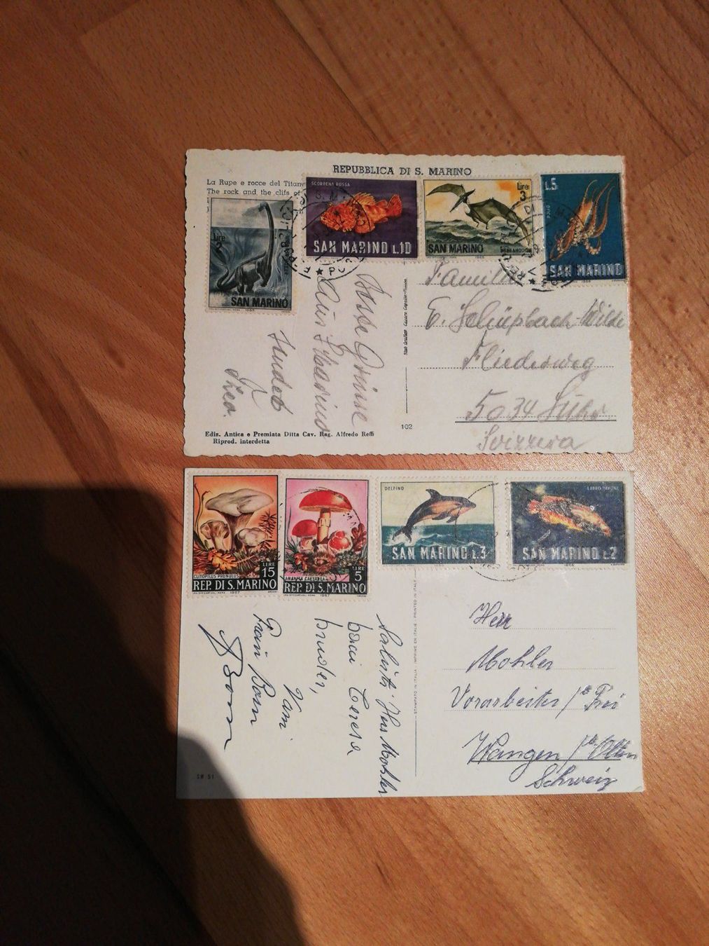 Cartes postales: 2 alte Postkarten – D'occasion à Büttikon AG par Amineah
