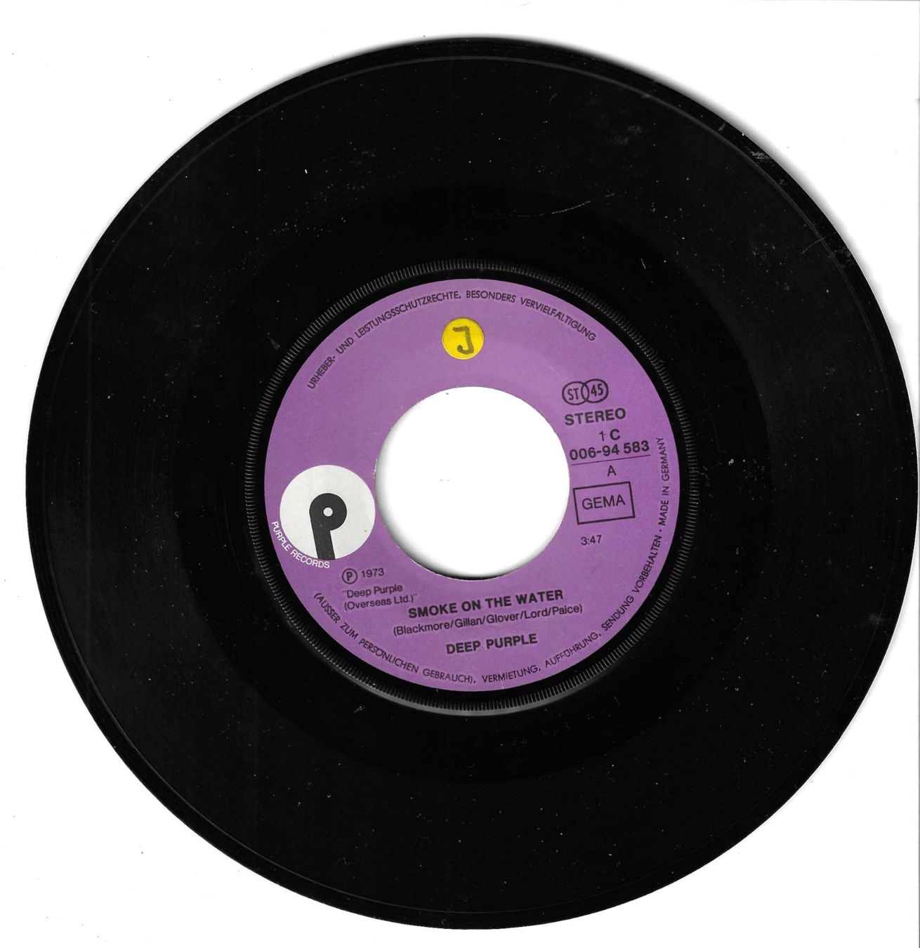 Dischi in vinile: Deep Purple - Smoke On The Water – Usato da Savagnier venduto da Ne2065