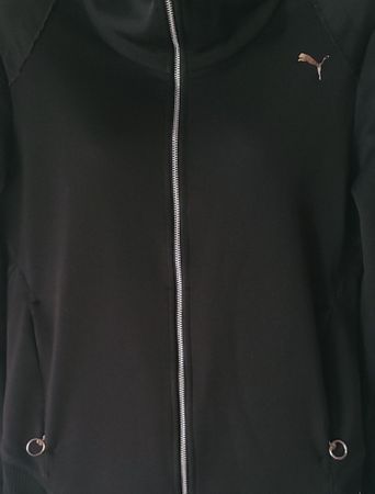 Puma Sportjacke schwarz Reissverschluss M
