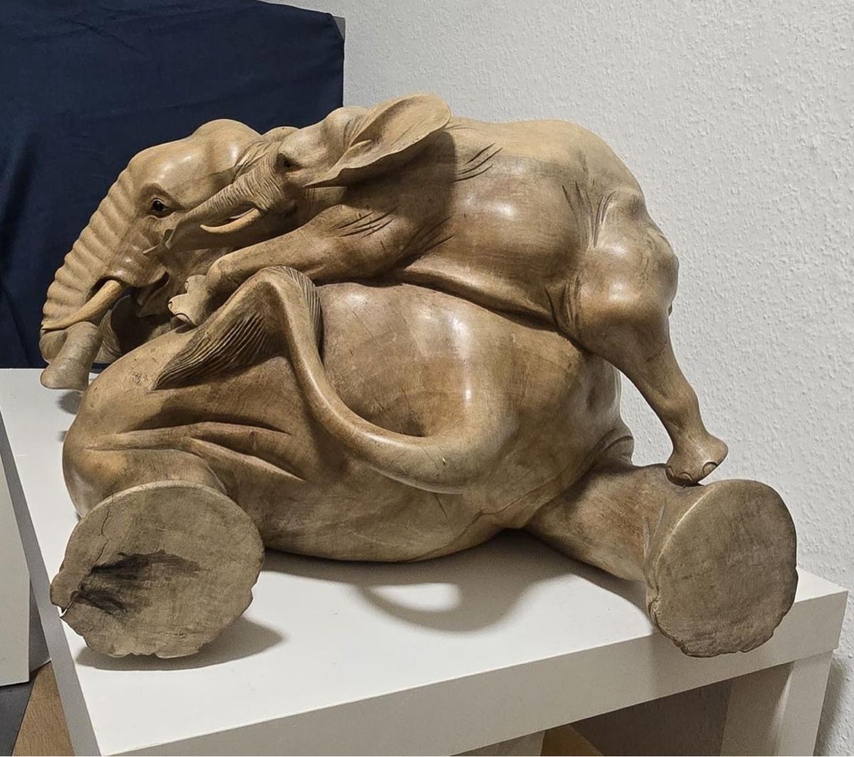 Sculture & Statue: Handgeschnitzter Holzelefant mit Baby – Nuovo (secondo la descrizione) da Elsau venduto da dle_6tg2 4